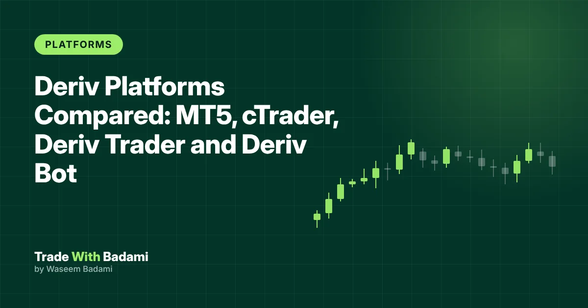 Deriv Platforms Compared: MT5, cTrader, Deriv Trader and Deriv Bot